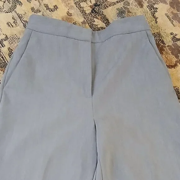 ZARA Gray High-Rise Wide Leg Dress Trousers XS - Picture 7 of 12